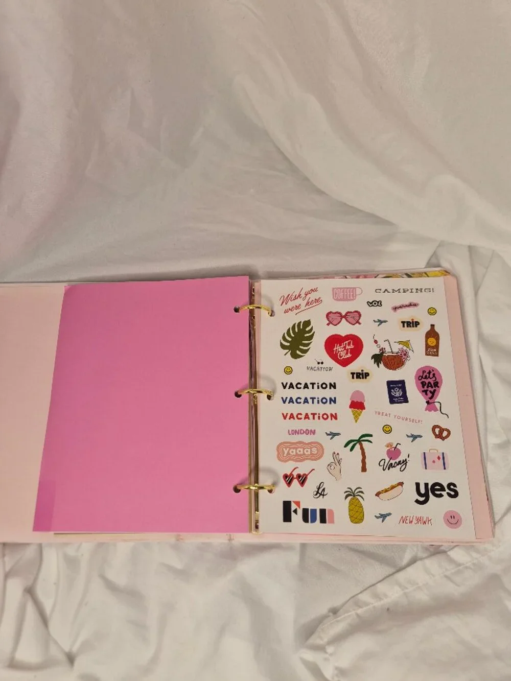 ban.do Travel Planner Binder Pink - Travel Organizer Journal